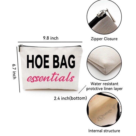 Hilarious Waterproof Cosmetics Bag, NWT - Picture 2 of 2